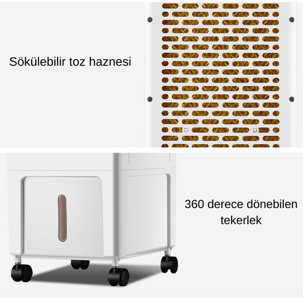 RAIKOU Uzaktan kumandalı Taşınabilir Salon Tipi Klima Su Soğutma  M232H01-Beyaz