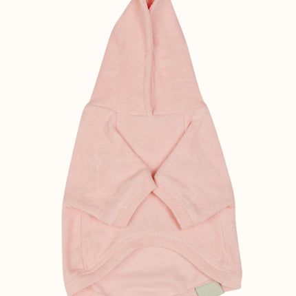 Köpek Havlu Hoodie - Pembe